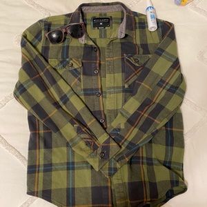 Men’s Green Billabong Flannel
